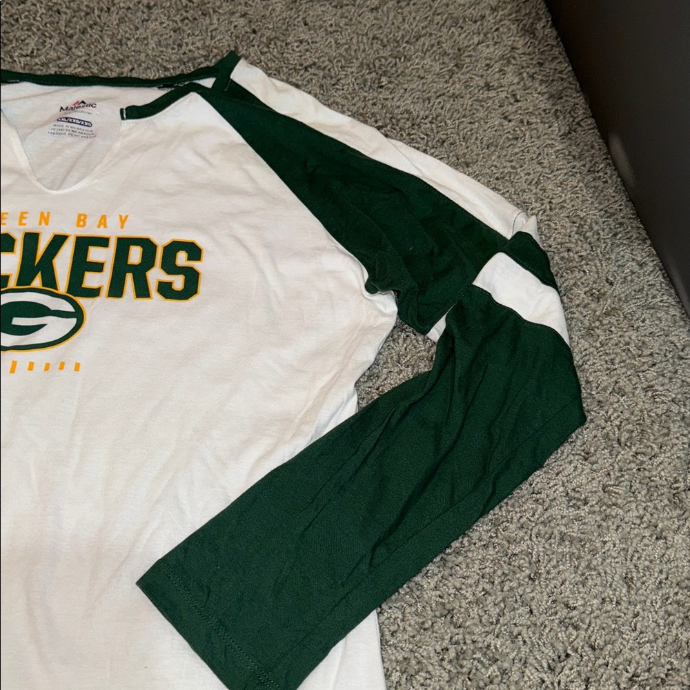 Green Bay Packers Long Sleeve Shirt Women’s XXL - Picture 6 of 7